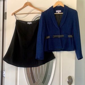 Calvin Klein - belted jacket and skirt